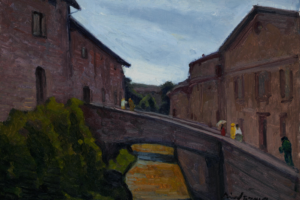 幻想的古比奥的桥